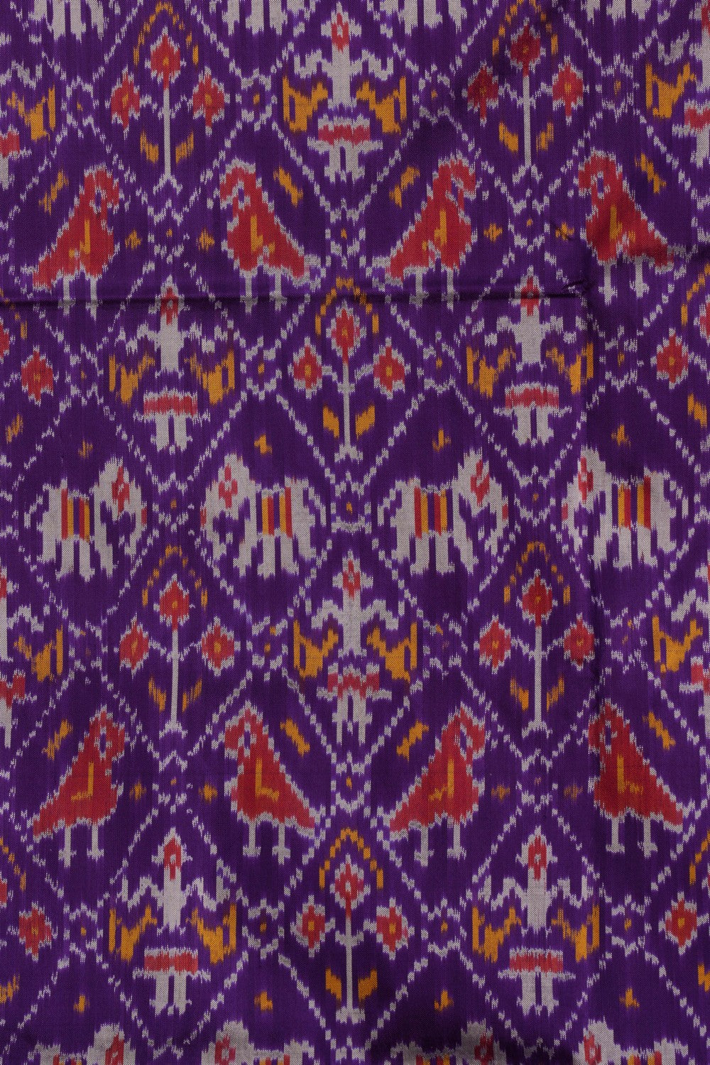 Pochampally Ikat Silk Purple Saree