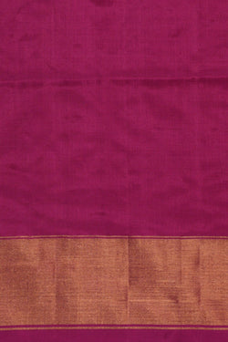 Image of Pochampally Ikat Silk Magenta Pink Saree