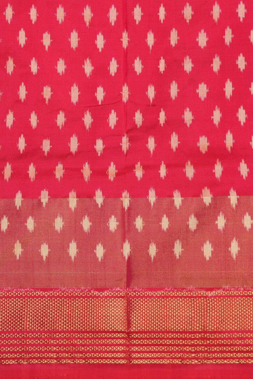 Pochampally Ikat Silk Pink Saree