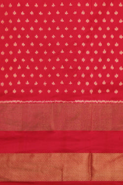 Image of Pochampally Ikat Silk Violet Saree