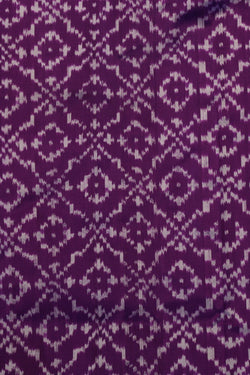 Image of Pochampally Ikat Silk Purple Saree