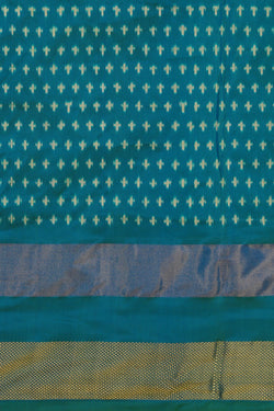 Image of Pochampally Ikat Silk Purple Saree