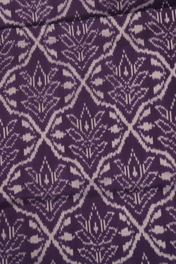 Image of Pochampally Ikat Silk Purple Saree