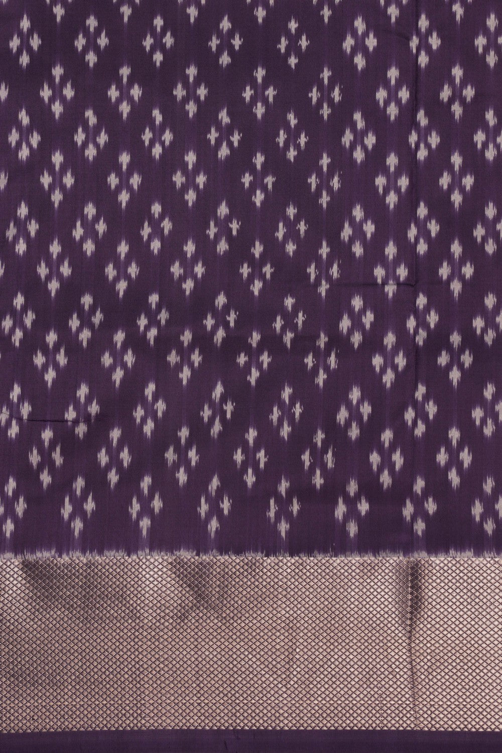 Pochampally Ikat Silk Purple Saree