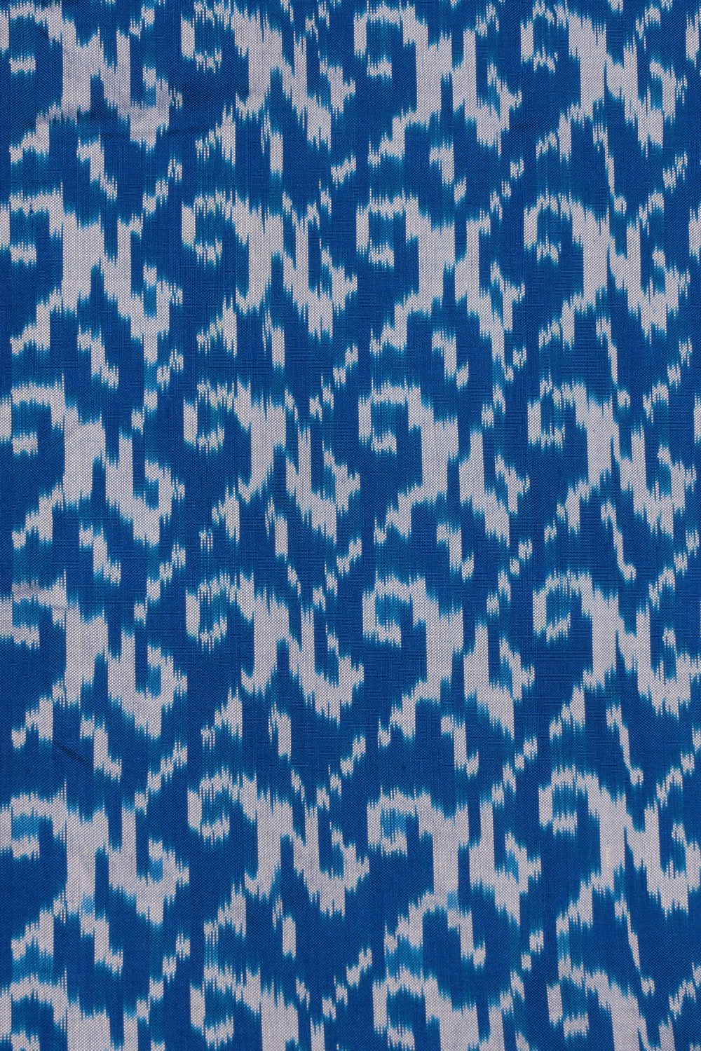 Pochampally Ikat Silk Blue Saree