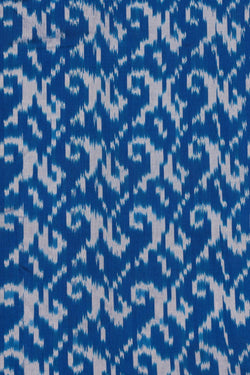 Image of Pochampally Ikat Silk Blue Saree