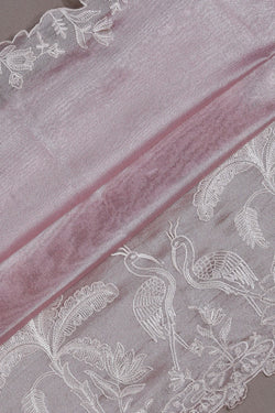 Image of Tissue Embroidery Saree