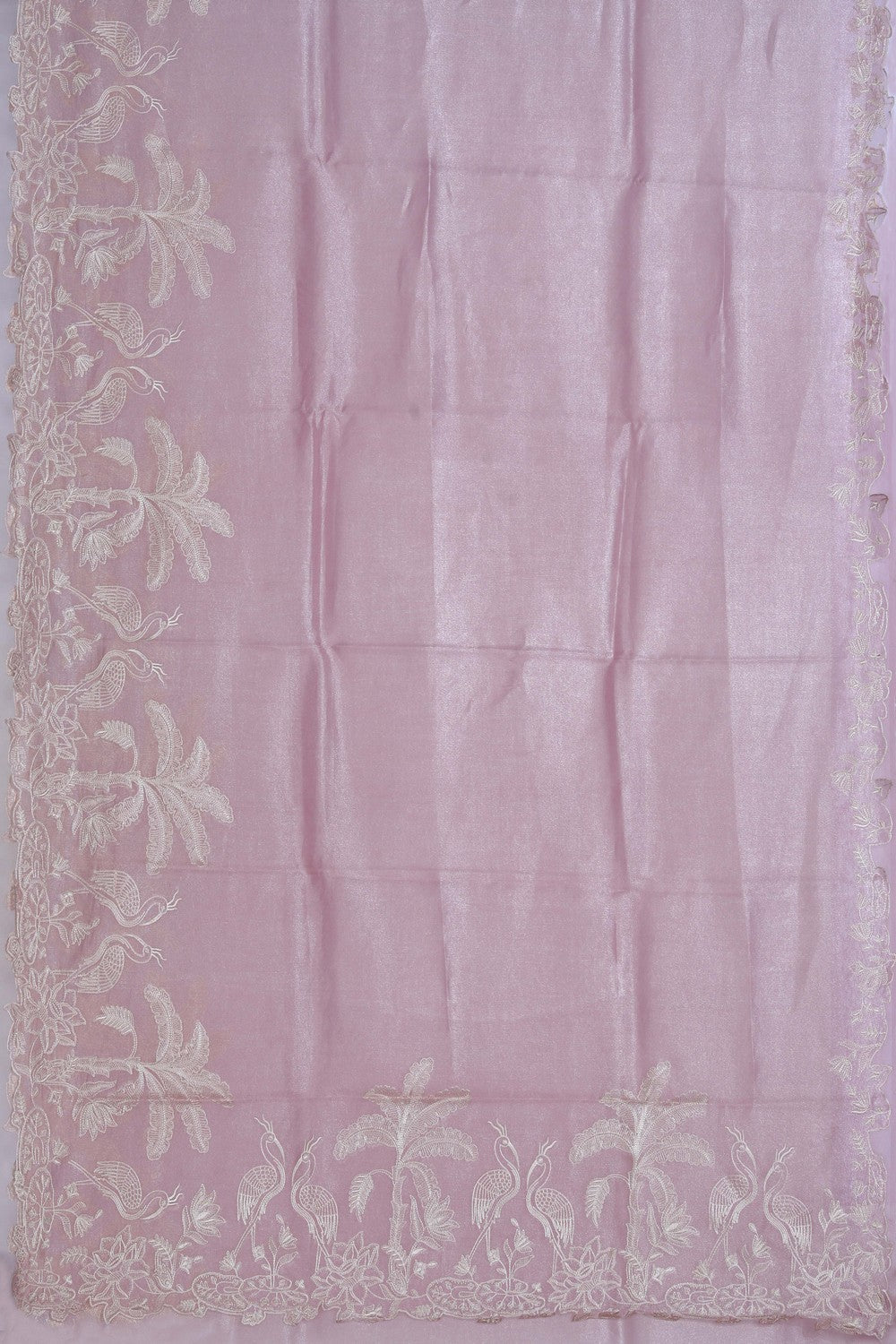 Tissue Embroidery Saree