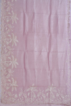 Image of Tissue Embroidery Saree