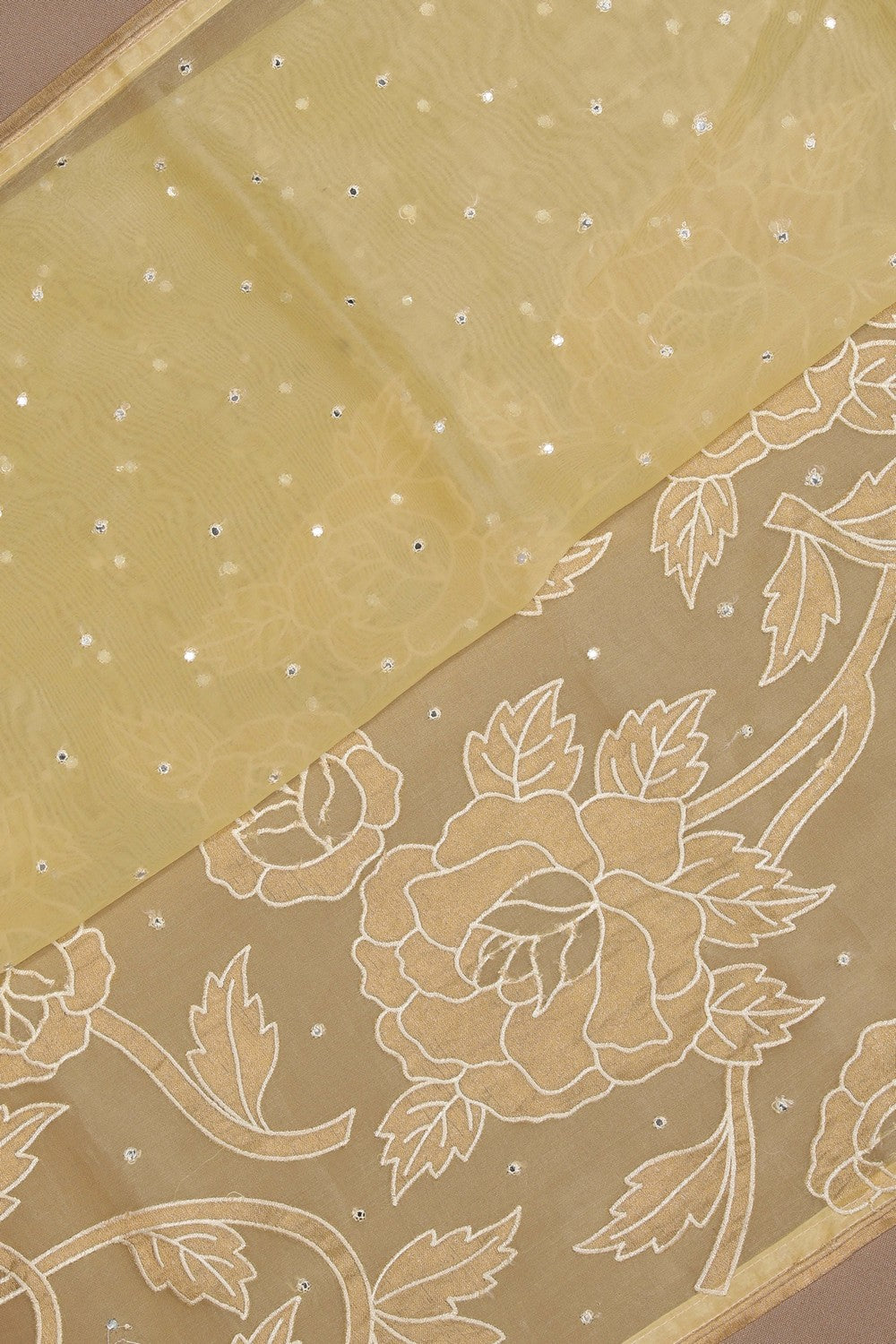 Banarasi Kora Embroidery Saree