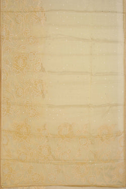 Image of Banarasi Kora Embroidery Saree