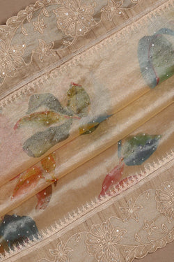 Image of Tissue Embroidery Saree