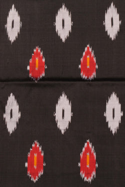 Image of Pochampally Ikat Silk Black Saree