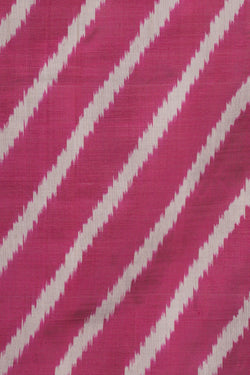 Image of Pochampally Ikat Silk Pink Saree