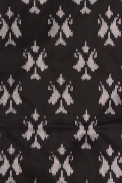 Image of Pochampally Ikat Silk Black Saree