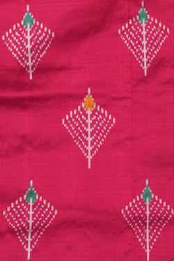 Image of Pochampally Ikat Silk Pink Saree