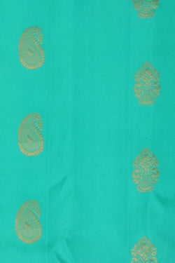 Image of Gadwal Silk Sea Green Saree