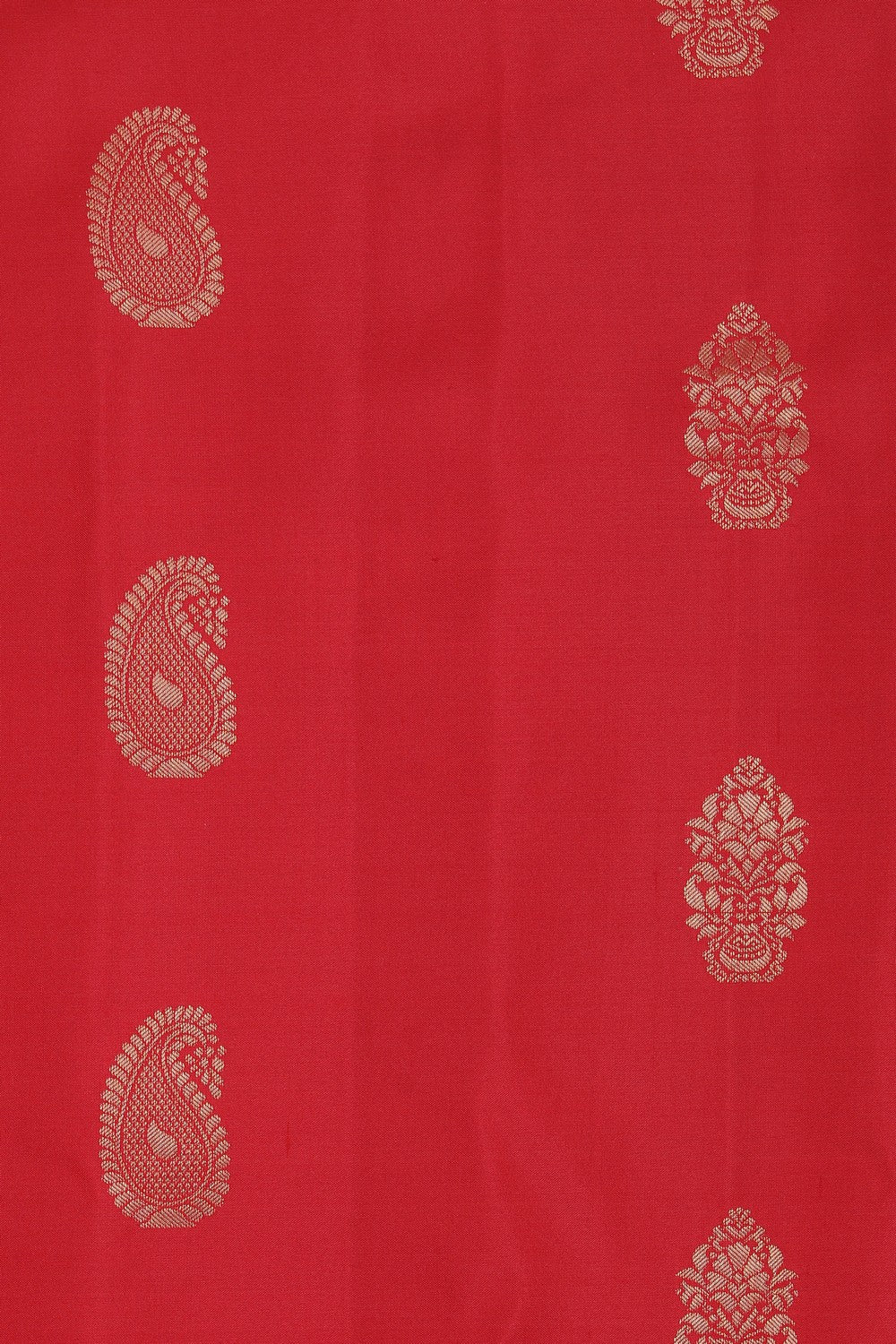 Gadwal Silk Red Saree