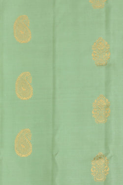 Image of Gadwal Silk Mint Green Saree