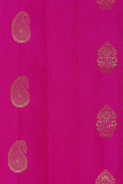 Image of Gadwal Silk Pink Saree