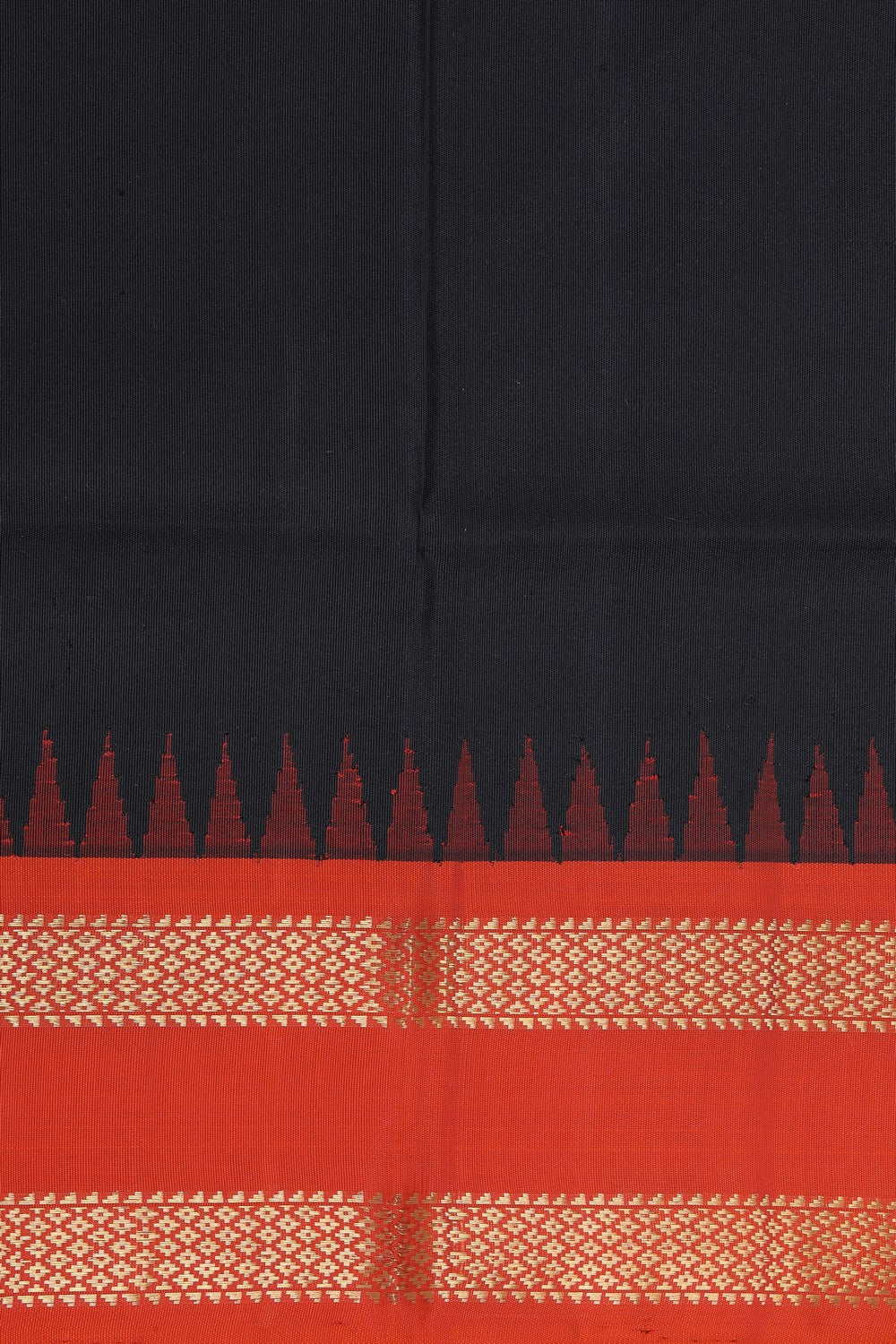 Image of Gadwal Silk Black Dupatta
