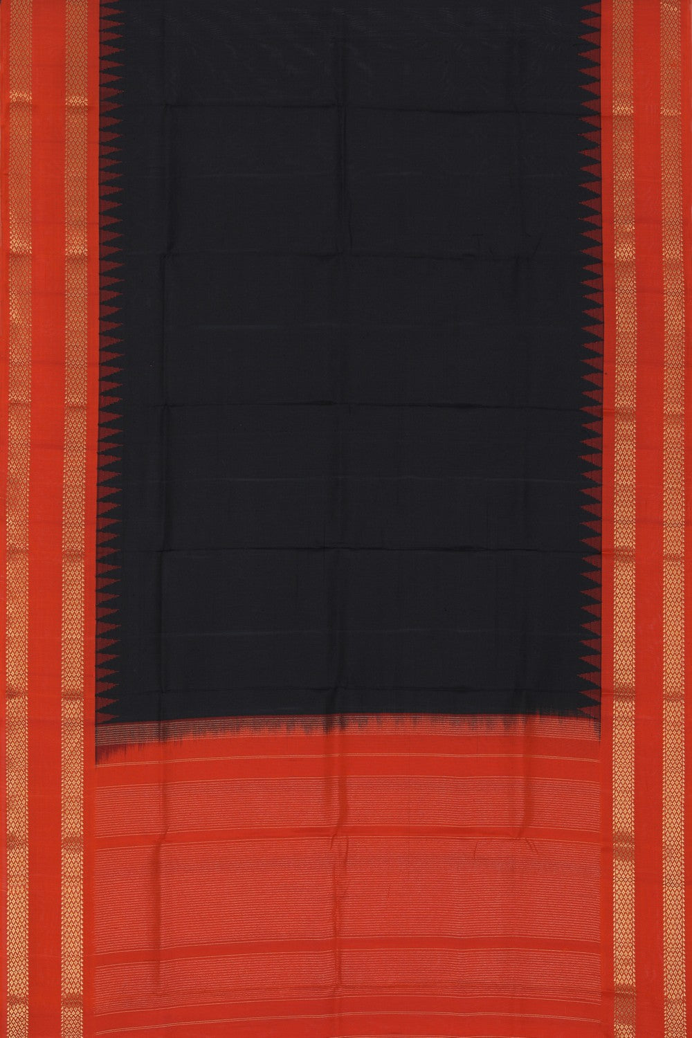 Image of Gadwal Silk Black Dupatta