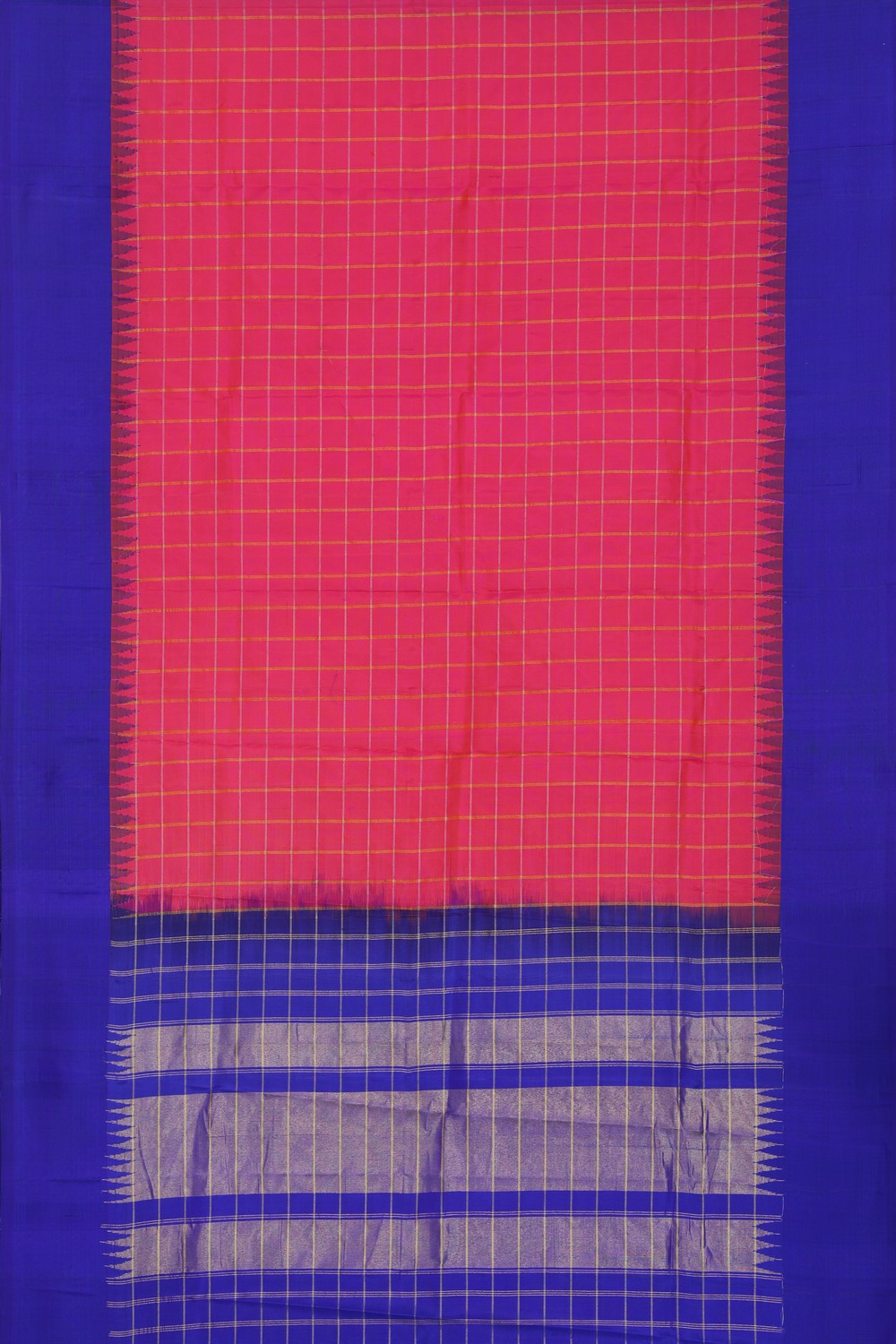 Image of Gadwal Silk Fuchsia-Pink Dupatta