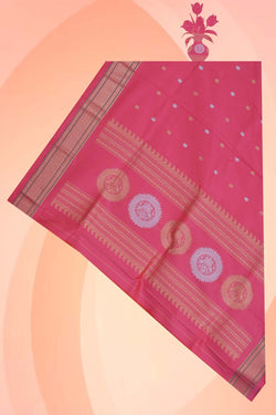 Image of Gadwal Silk Pink Dupatta