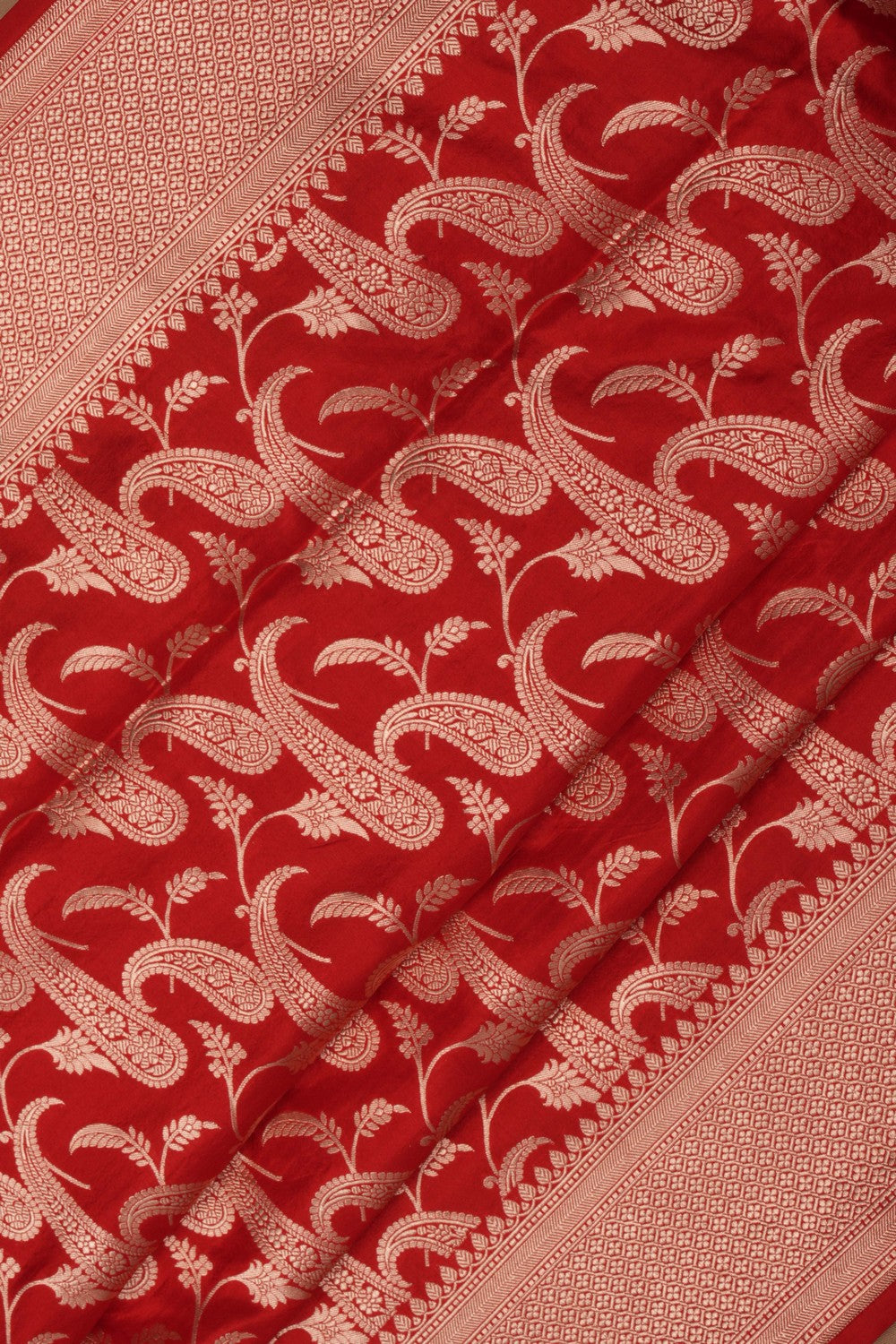 Banarasi Katan Silk Red Saree