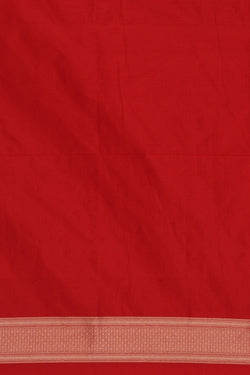 Image of Banarasi Katan Silk Red Saree