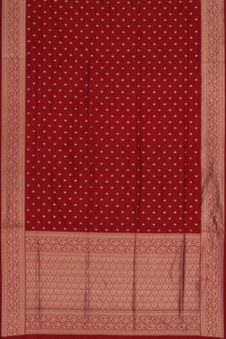 Image of Banarasi Katan Silk Maroon Saree