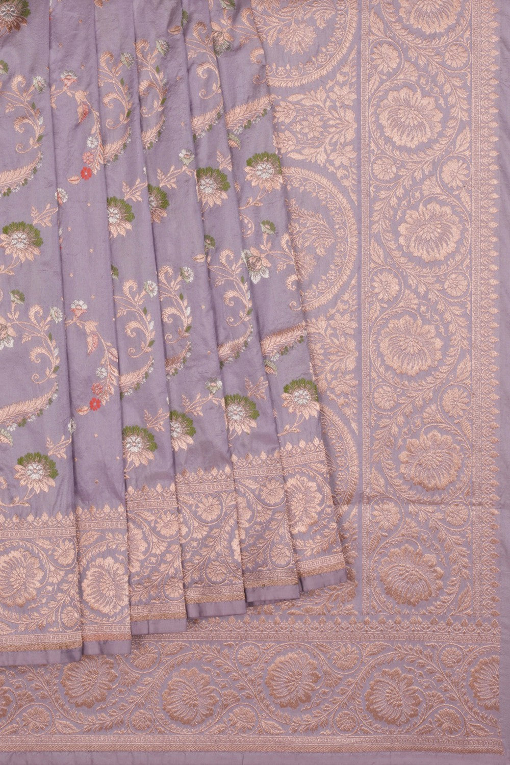 Banarasi Katan Silk Lavender Purple Saree