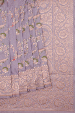 Image of Banarasi Katan Silk Lavender Purple Saree