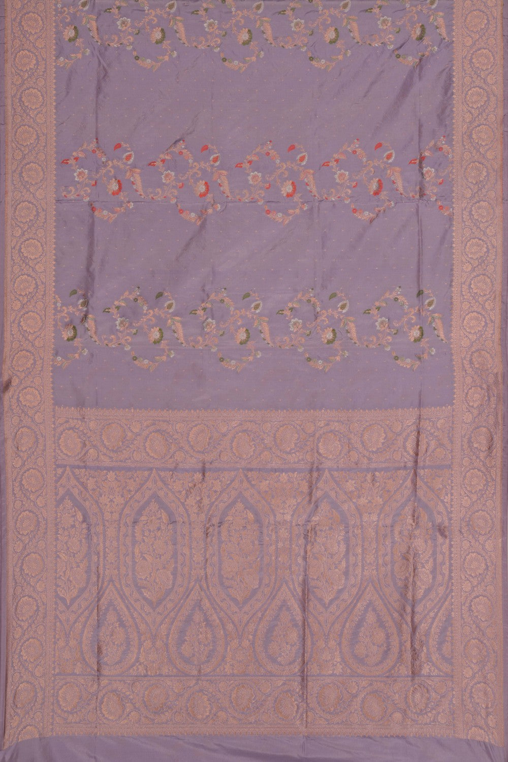 Banarasi Katan Silk Lavender Purple Saree