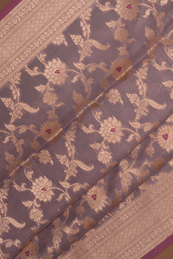 Image of Banarasi Katan Silk Lavender Purple Saree