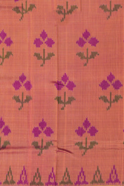 Image of Rajkot Patola Silk Onion-Pink Saree