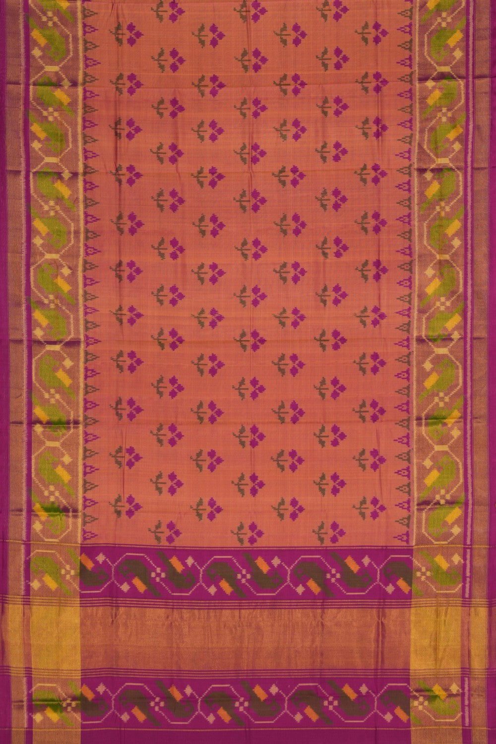 Rajkot Patola Silk Onion-Pink Saree