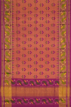 Image of Rajkot Patola Silk Onion-Pink Saree