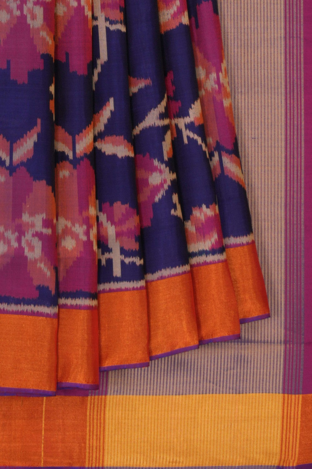 Rajkot Patola Silk Indigo Blue Saree