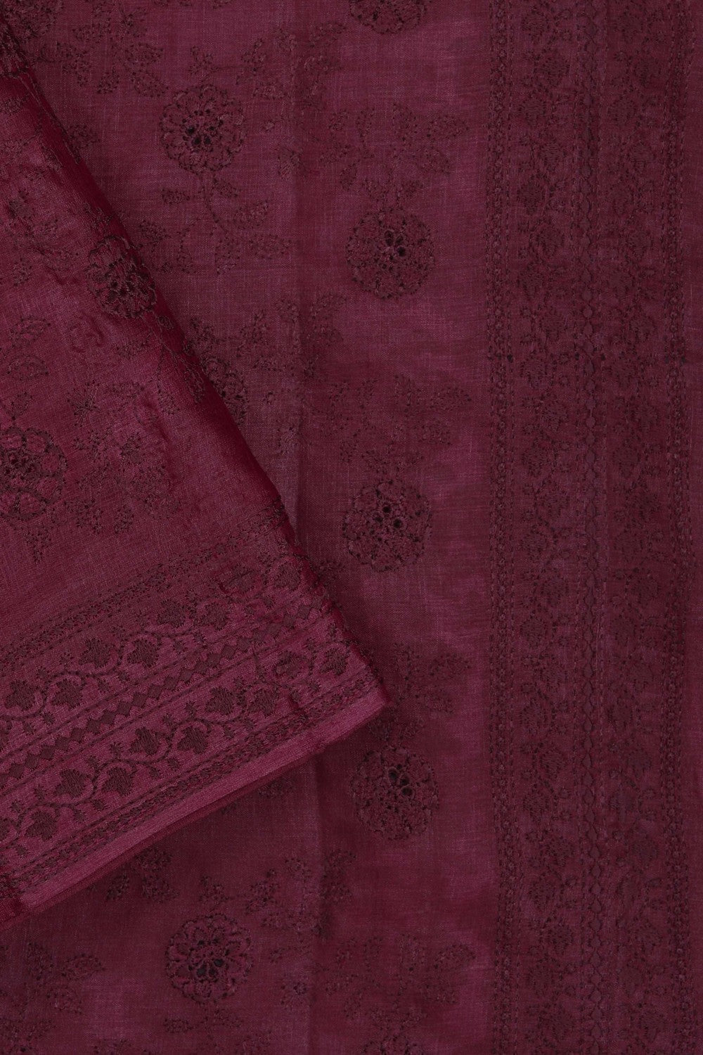 Tussar Silk Embroidery Saree