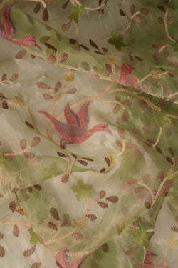 Image of A Tissue embroidery saree