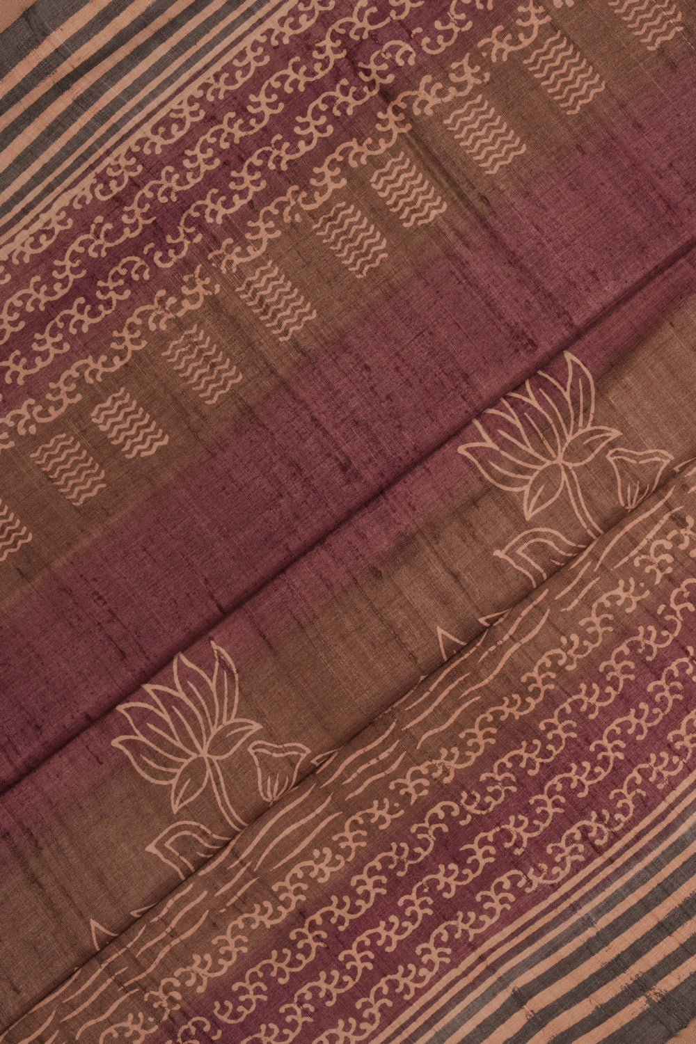 Tussar Silk Printed Saree