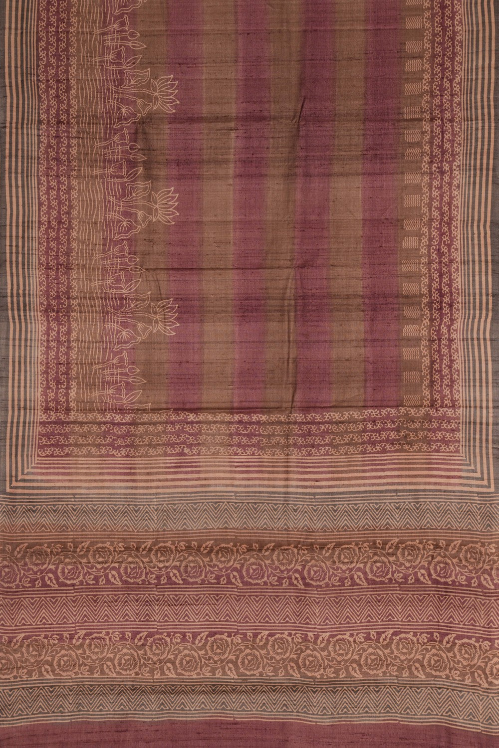 Tussar Silk Printed Saree