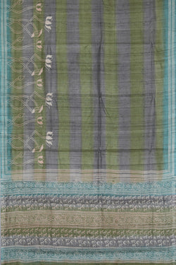 Image of Tussar Silk Printed Saree