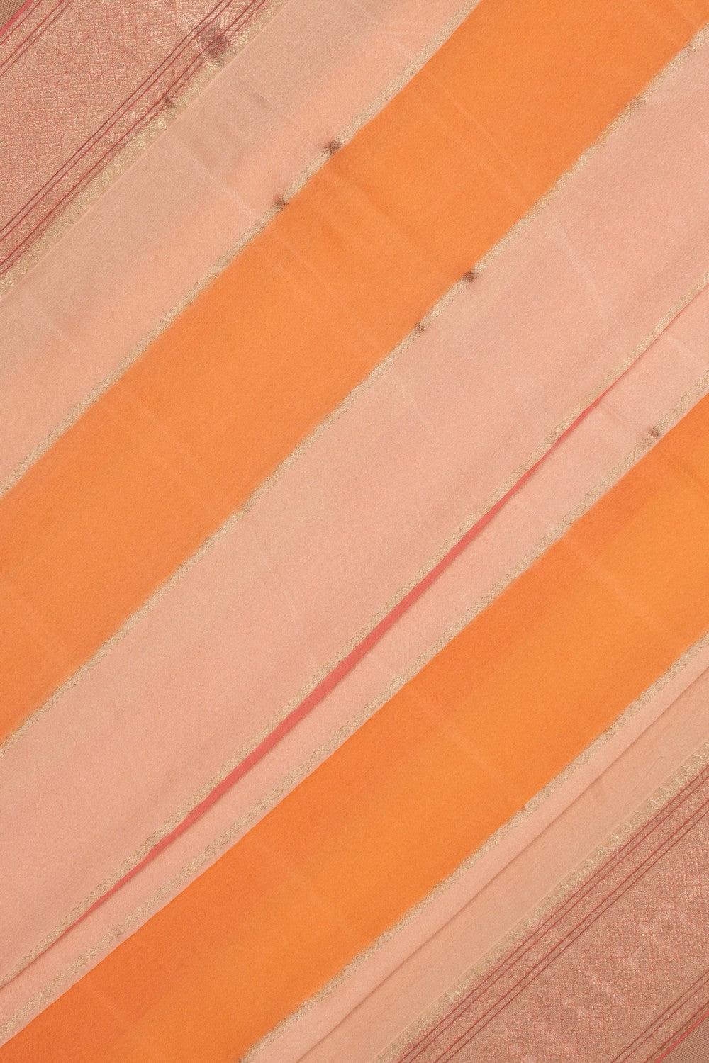 Image of Crepe Peach Saree