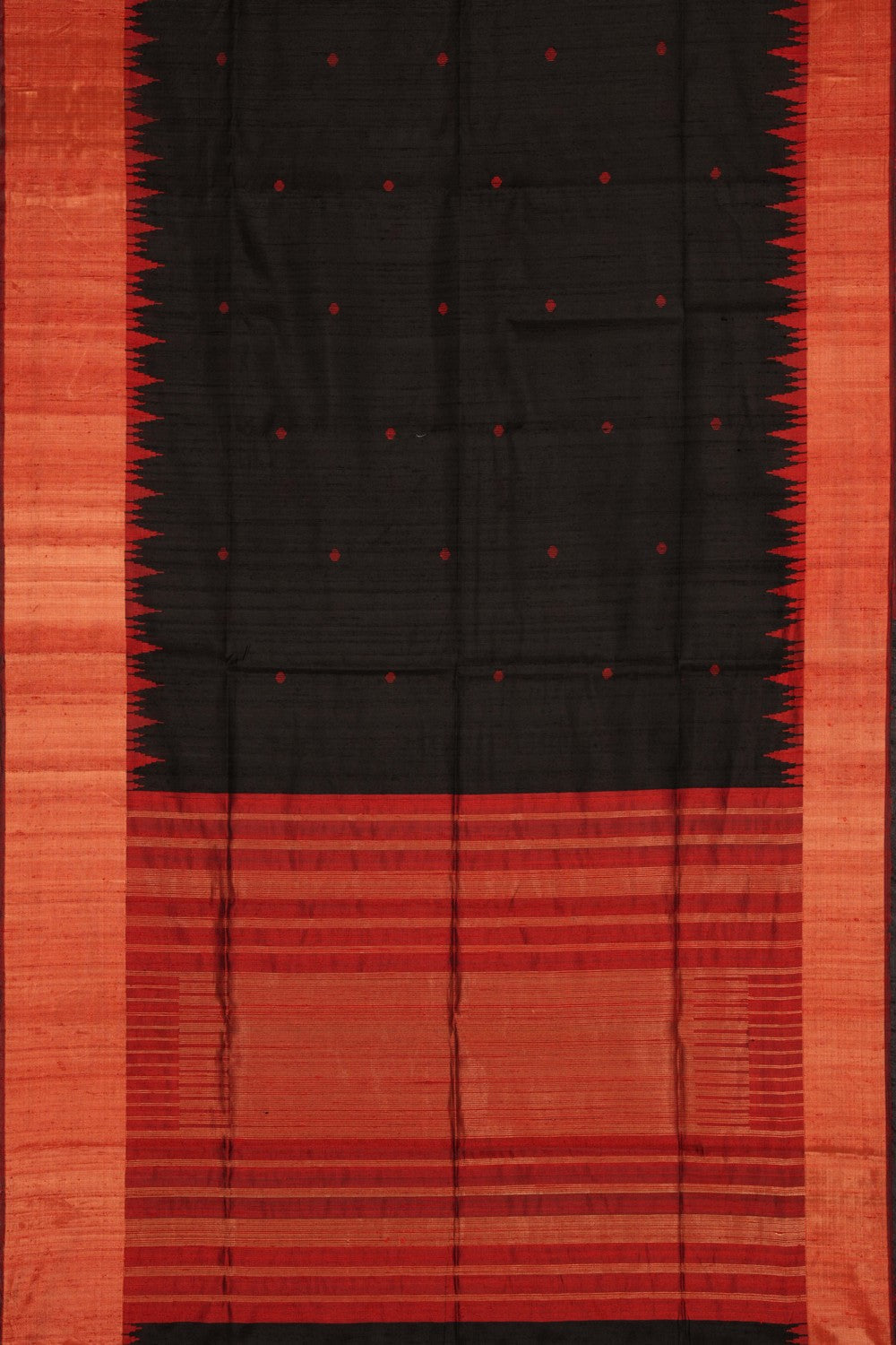 Image of Banarasi Dupion-Silk Black Saree