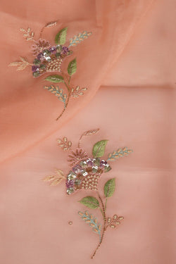 Image of Kora Embroidery Saree