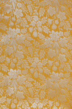 Image of Kanchipattu Tissue Brocade Yellow Saree