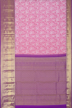 Image of Kanchipattu Brocade Pink Saree