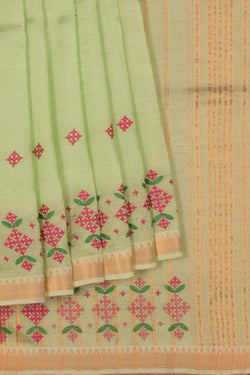 Image of Kutchwork Mangalgiri Silk Saree